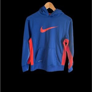 Nike Thermafit youth Hoodie blue and orange worn once youth Large